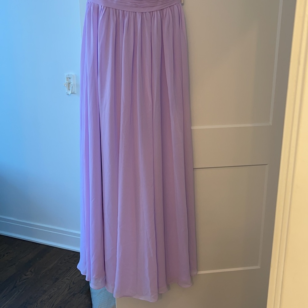 Lilac long bridesmaid dress - Picture 4 of 7